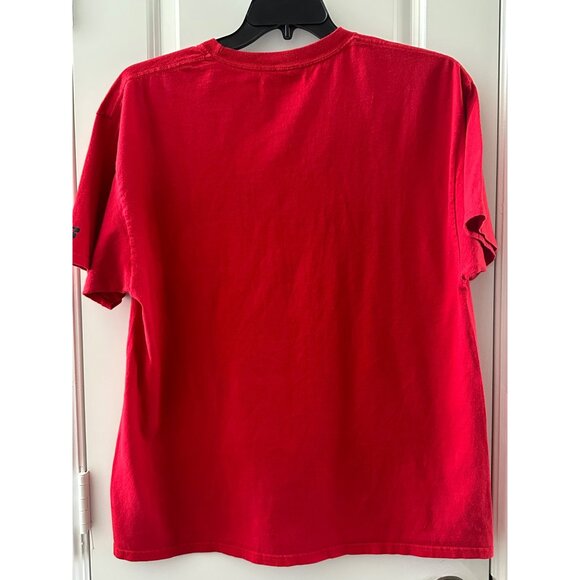 Louisiana Ragin Cajuns Red Graphic T-Shirt X-Large 100% Cotton - Picture 2 of 4